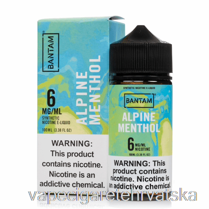 Vape Cigarete Alpski Mentol - Bantam Vape - 100ml 3mg